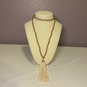 Altar'd State Women's Beaded Tassel Necklace 20in Length New Without Tags